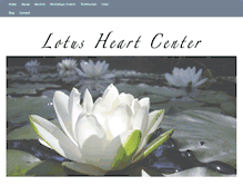 Tablet Screenshot of lotusheartcenter.com